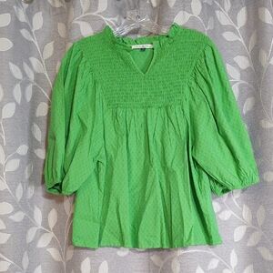Michelle Mcdowell Green Women's Top size M